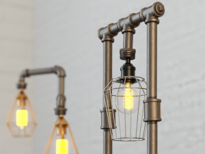 industrial desk lamp d1 3D-Modell
