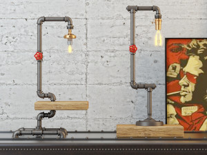 industrial desk lamp d2 3D Model
