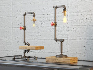 industrial desk lamp d2 3D Model