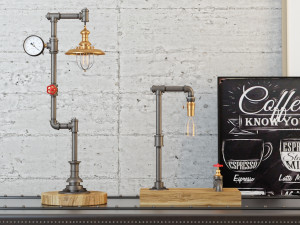 industrial desk lamp d4 3D Model