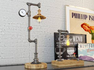 industrial desk lamp d4 3D Model