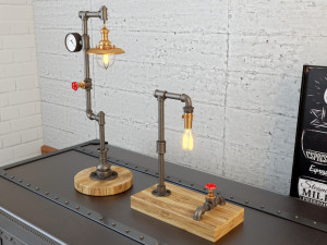 industrial desk lamp d4 3D Model