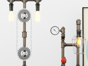 industrial desk lamp d5 3D Model