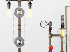 औद्योगिक डेस्क लैंप d5 3D मॉडल