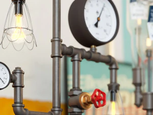 industrial desk lamp d6 3D Model