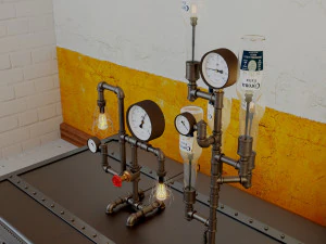 industrial desk lamp d6 3D Model
