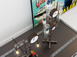 industrial desk lamp d6 3D Model