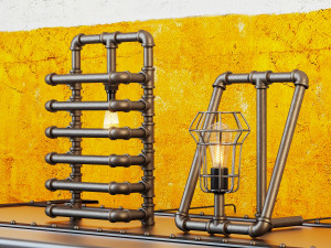 industrial desk lamp d7 Modelo 3D