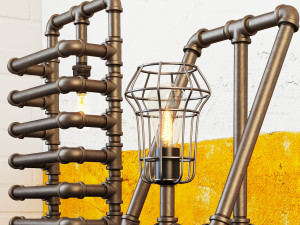 industrial desk lamp d7 Modelo 3D