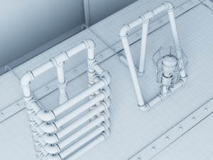 industrial desk lamp d7 Modelo 3D