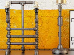 lampu meja industri d8 Model 3D