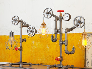 industrial desk lamp d10 3D 模型