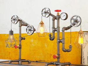 industrial desk lamp d10 3D Model