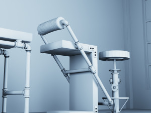 bar stool industrial bs2 3D Model
