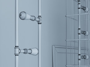 industrial floor lamp l1 3D-Modell