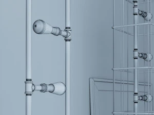 industrial floor lamp l1 3D Model