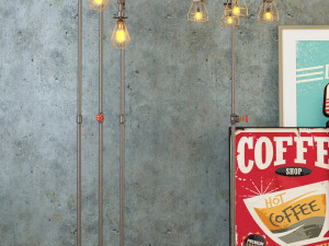 industrial floor lamp l2 3D Model
