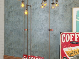 industrial floor lamp l2 Model 3D