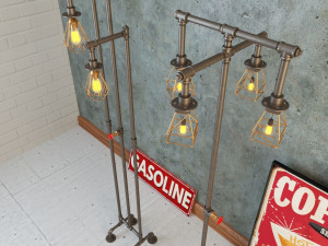 industrial floor lamp l2 Model 3D