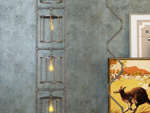 industrial floor lamp l3 3D Model