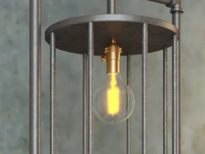 industrial floor lamp l3 3D Model