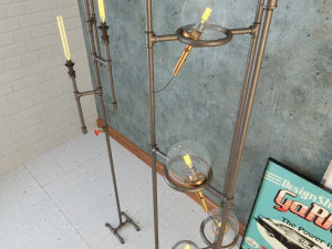 industrial floor lamp l4 3D Model