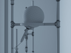 industrial floor lamp l4 3D 모델