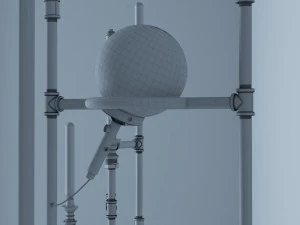 industrial floor lamp l4 3D Model
