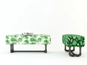 tropical bench tb1 3D Model