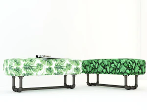 tropical bench tb1 3D Model