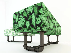 tropical bench tb1 3D Model