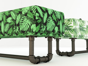 tropical bench tb1 3D Модель