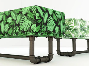tropical bench tb1 3D Model