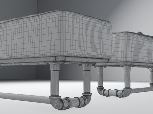 tropical bench tb1 3D Модель