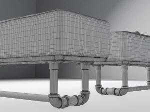 tropical bench tb1 3D Model
