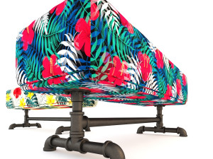 tropical bench tb2 Modello 3D