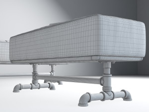 tropical bench tb2 Modello 3D