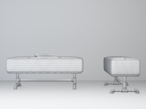 tropical bench tb2 Modello 3D
