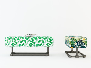 tropical bench tb3 3D Модель