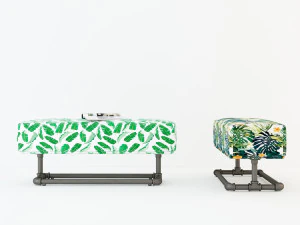 panca tropicale tb3 Modello 3D