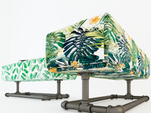 tropical bench tb3 3D Модель