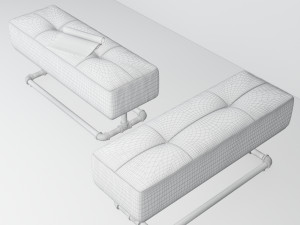 tropical bench tb3 3D Модель