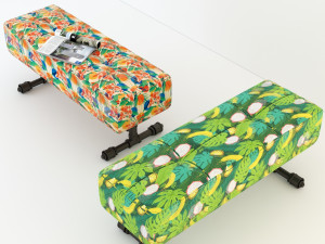 tropical bench tb4 3D Модель