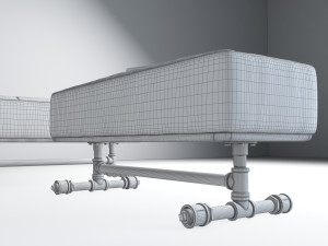 tropical bench tb4 3D Модель