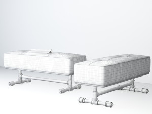 tropical bench tb4 3D Модель