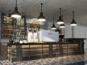 コーヒーバー CB01 3Dモデル