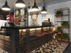 コーヒーバー CB01 3Dモデル