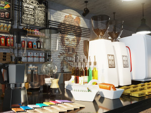 coffee bar cb01 3D मॉडल