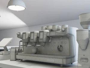 コーヒーバー CB01 3Dモデル