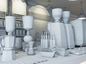 コーヒーバー CB01 3Dモデル